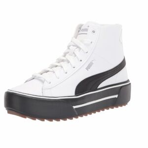 Puma Women's High-Top Sneakers in White and Black, Never Been Worn, size 7.5